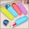 Portable toothbrush holder