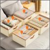 Versatile Foldable double compartment closet organizer