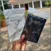 Pu leather passport cover with marble effect
