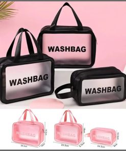 3 in 1 waterproof cosmetics/wash bags