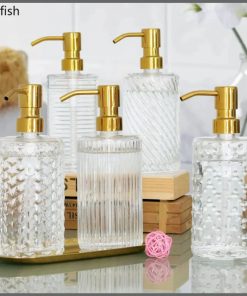 400ml Golden Stainless Steel Shampoo Soap Dispenser