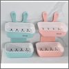 Double soap holder with adhesive sticker