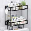Double layer over the toilet rack