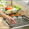 Stainless Steel Expandable Over-The-Sink Colander