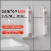 Self squeezing desktop mini mop
