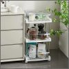 Rolling floor standing storage rack/organizer