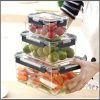 3Piece Set: Leakproof acrylic Food Storage Containers