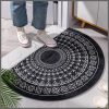 Semicircle Entrance Door Mat Super Soft