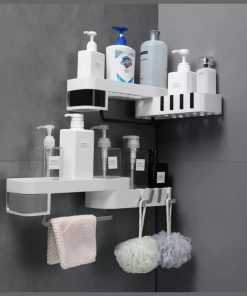 Corner Bathroom Storage Rack