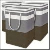 72L canvas collapsible  laundry/multi-purpose baskets