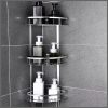 3 layer space aluminium bathroom corner shelf