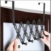 Retracting Behind the door 6 hook hanger