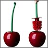 Toilet Brush And Holder Cute Cherry Shape