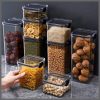 8pcs transparent acrylic cereal food/pantry storage containers