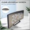 Curved digital alarm clock