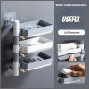 3 layer Rotating Drain Soap Holder