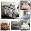 4pc Plain High Quality Duvet Cover Set (Soft Glam Edition)