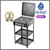 4 Gas Burners Cooker with Shelf
