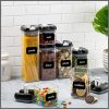 7pcs Transparent Acrylic Cereal Food/Pantry Storage Containers