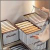 Non-woven 7 Grid Wardrobe Clothes Organizer/Jeans Organizer/Trousers Organizer With Clear Pvc Cover