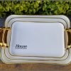 3pcs Set Golden Trays