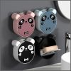 Cute panda flip soap holder