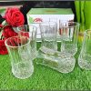 6pcs Long diamond water glasses