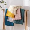 Knitted Throw Blanket With Tassel