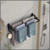 Three layer towel rack