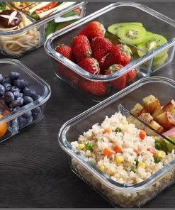 1050ml Glass food containers