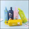 Portable Canvas Pencil Case School Supplies Storage Bag