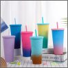 800ml Studded Tumbler with Lid and Straw Reusable