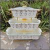3pcs Ceramic Chafing Dishes