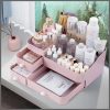 Large capacity plastic make up organizer