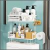 Double Layer Bathroom/Toilet Racks With Tissue Holder