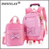 2in1 3D  Children Trolley School Backpack