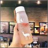 600ml Sports Water Bottle Gradient Frosted Plastic Cup