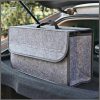 Portable foldable car trunk organizer