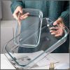 2Pcs Borosilicate baking tray