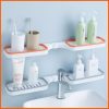 180° adhesive shower caddy