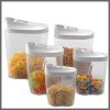 5pcs Food Cereal Snack Container Storage Set with Easy Pour Lids