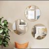 25cm 3 in 1 tear drop wall mirrors set