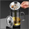 1.5L Large capacity leak proof kitchen Oil filter pot with 304 stainless steel filter mesh
