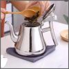 2Ltrs silver stainless steel thickened kettle with filter