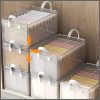 27cm Clear Grid Steel Frame Storage Box Clothes Storage Organizer