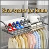 75-120cm Foldable Clothes Drying Rack Stainless Steel for Balcony
