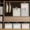 20cm Clear Grid Steel Frame Storage Box Clothes Storage Organizer