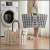 Plastic Handheld Folding Dirty Clothes Basket