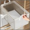 17cm Clear Grid Steel Frame Storage Box Clothes Storage Organizer