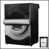 Black Front Load Washing Machine Cover